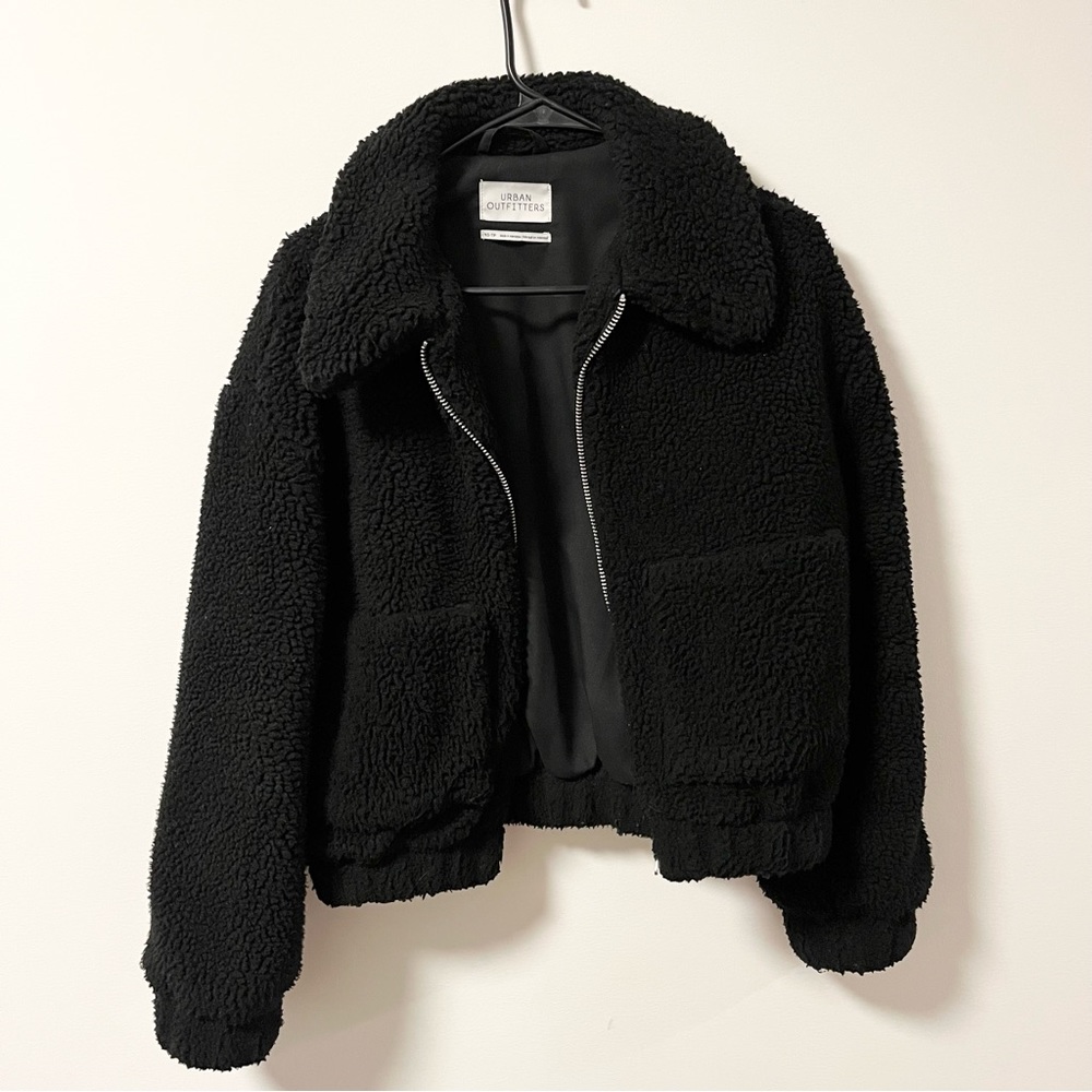 Urban Outfitters Black Teddy Jacket